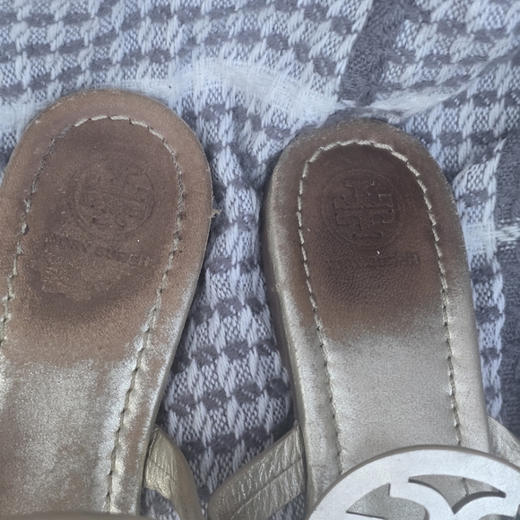 Tory Burch Miller distressed Sandal leather size 9.5 - Picture 4 of 6